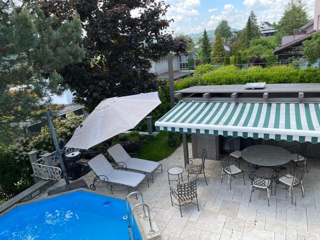 Villa Musica - Studio, Ruhig, Diskret,Mit Grossem Privatem Sitzplatz Lenzburg Bagian luar foto