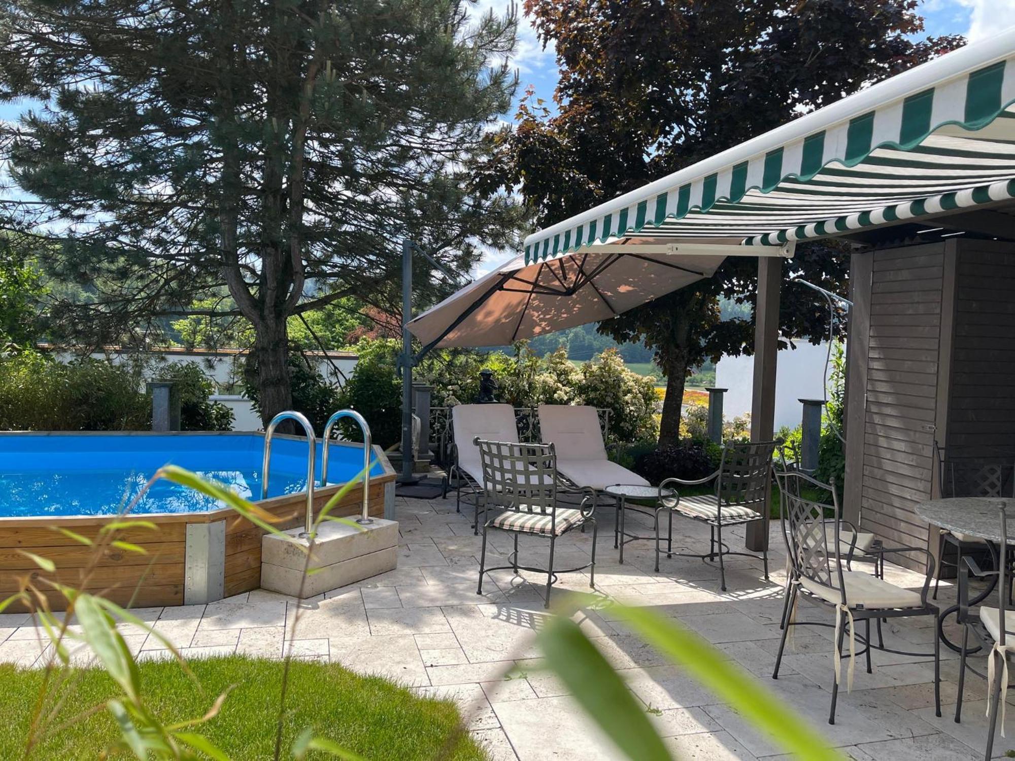 Villa Musica - Studio, Ruhig, Diskret,Mit Grossem Privatem Sitzplatz Lenzburg Bagian luar foto